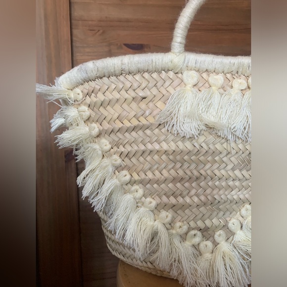 Brand NEW handmade picnic basket Moroccan tote basket - Picture 4 of 7